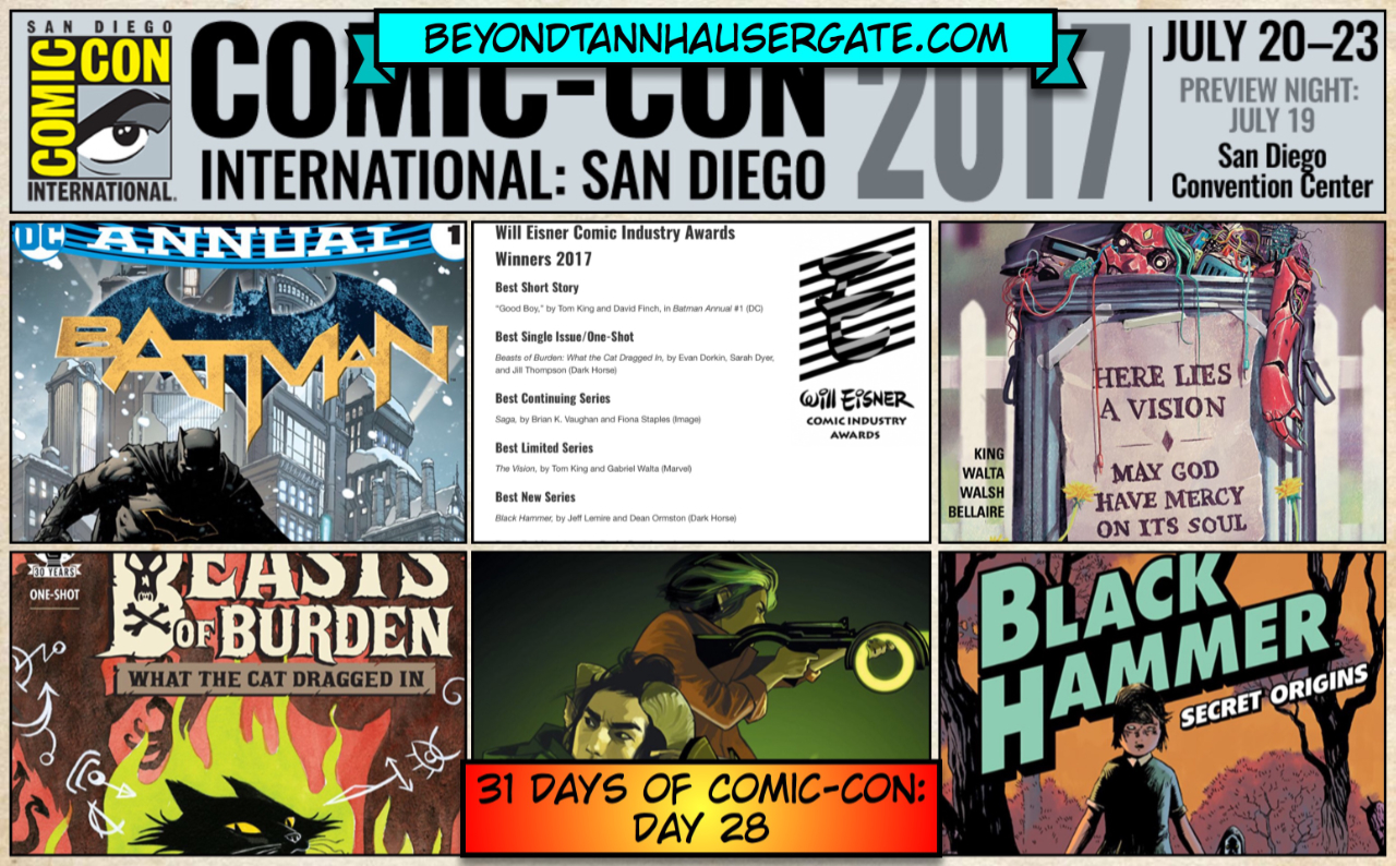 31 Days of ComicCon Some Eisner Winners Beyond Tannhauser Gate